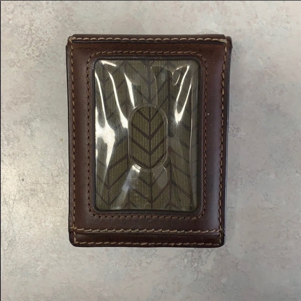 Fossil wallet with money clip